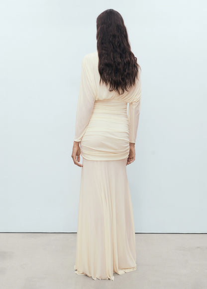 Long Draped Dress
