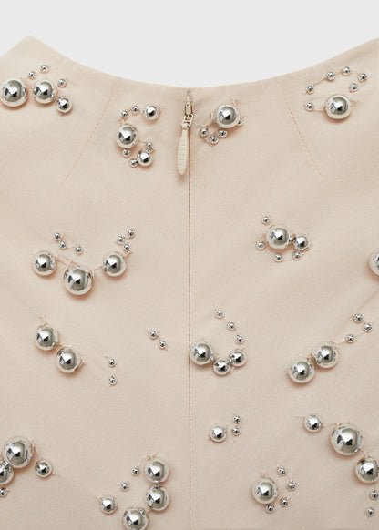 Long Dress With Embroidered Spheres