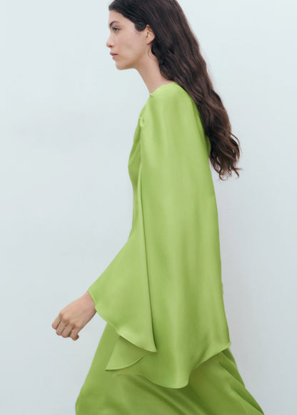 Long Dress With Ruffled Sleeves