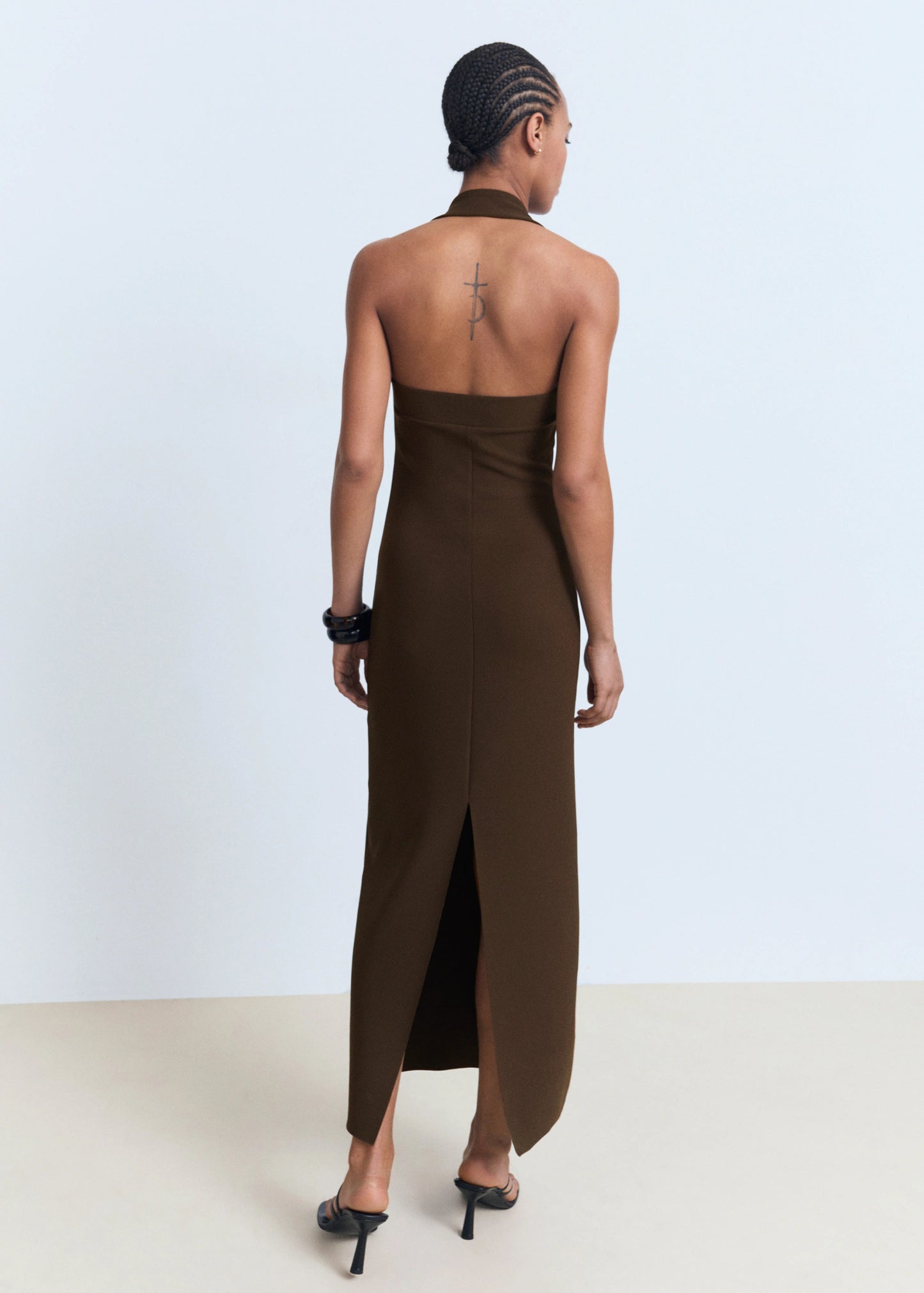 Long Halter Neck Dress