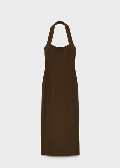 Long Halter Neck Dress
