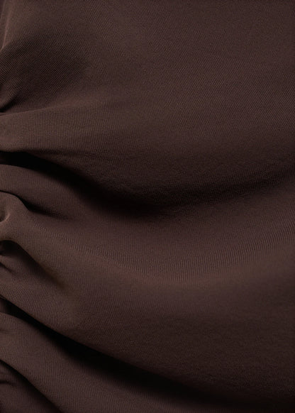 Long Jumpsuit With Draped Neck And Belt