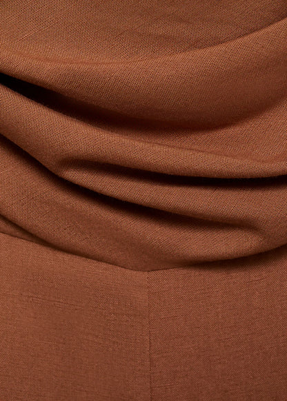 Long Jumpsuit With Draped Neckline