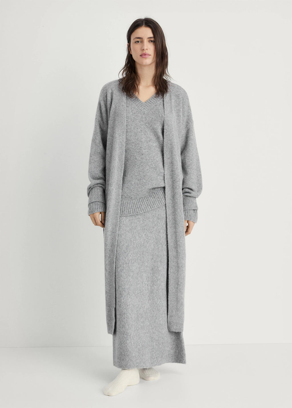 Long Knitted Cardigan