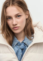 Long Padded Anorak With Hood