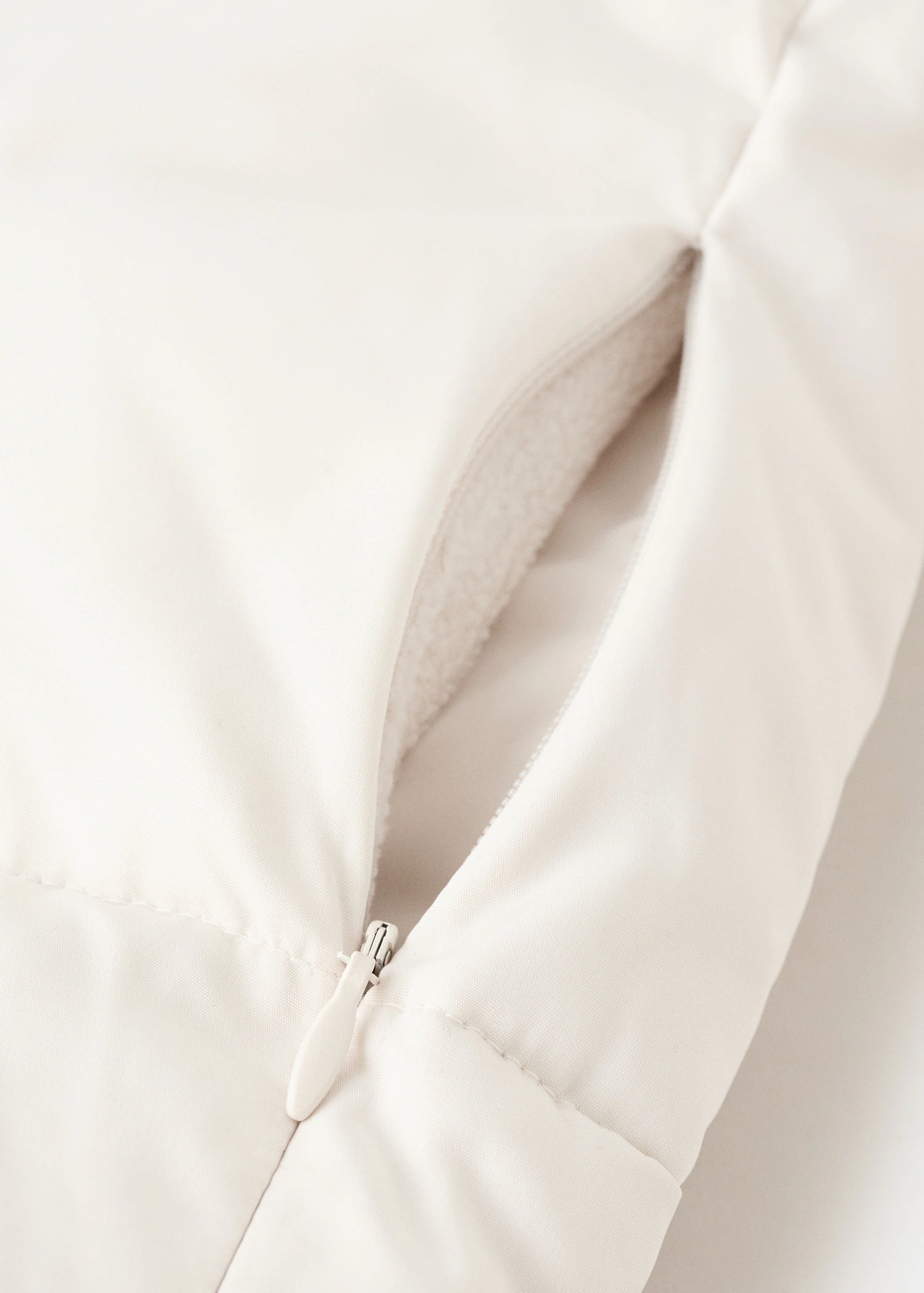 Long Padded Anorak With Hood