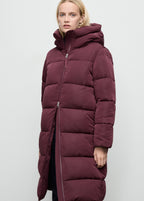 Long Padded Anorak With Hood