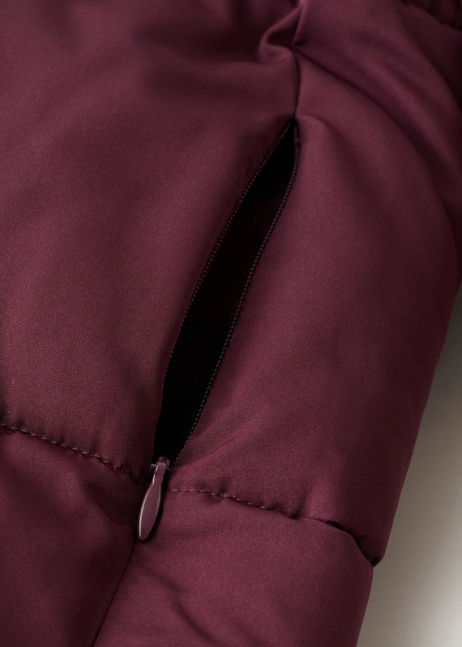 Long Padded Anorak With Hood