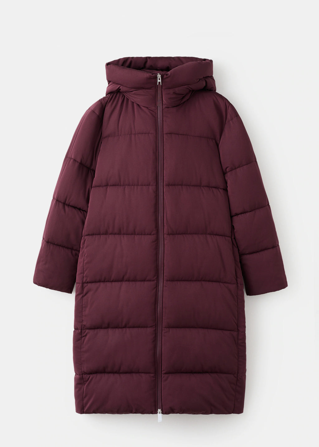Long Padded Anorak With Hood