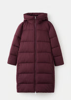 Long Padded Anorak With Hood