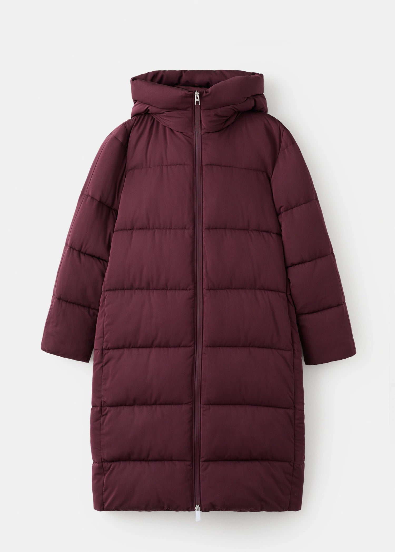 Long Padded Anorak With Hood
