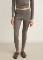 Long Rib Knit Trousers