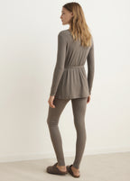 Long Rib Knit Trousers