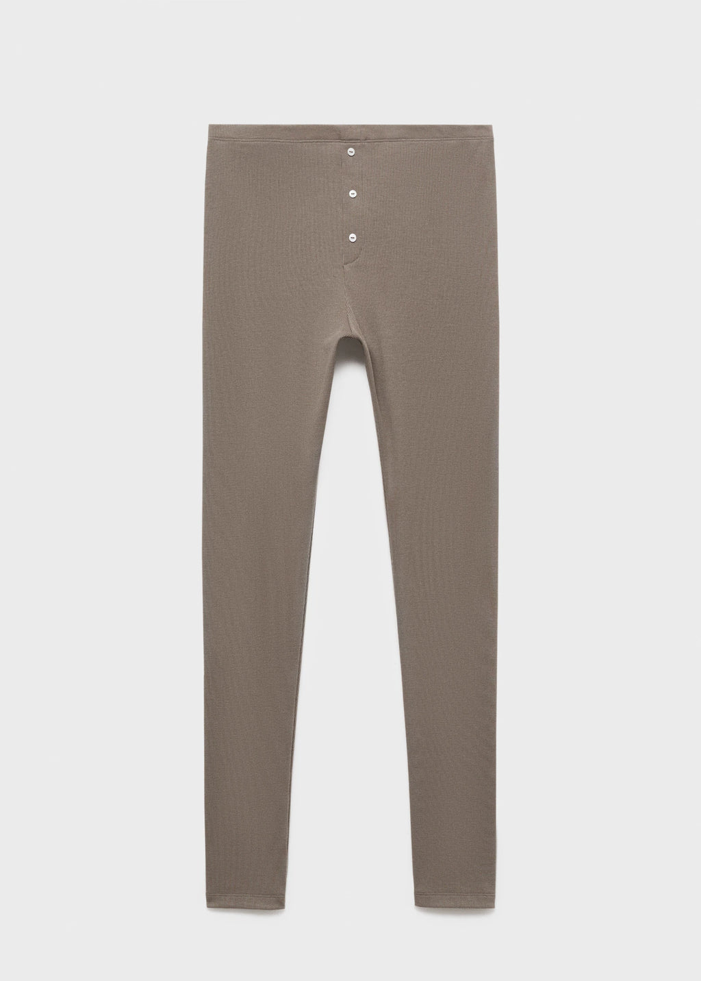 Long Rib Knit Trousers