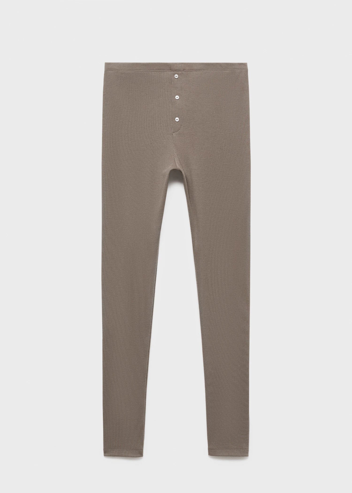 Long Rib Knit Trousers