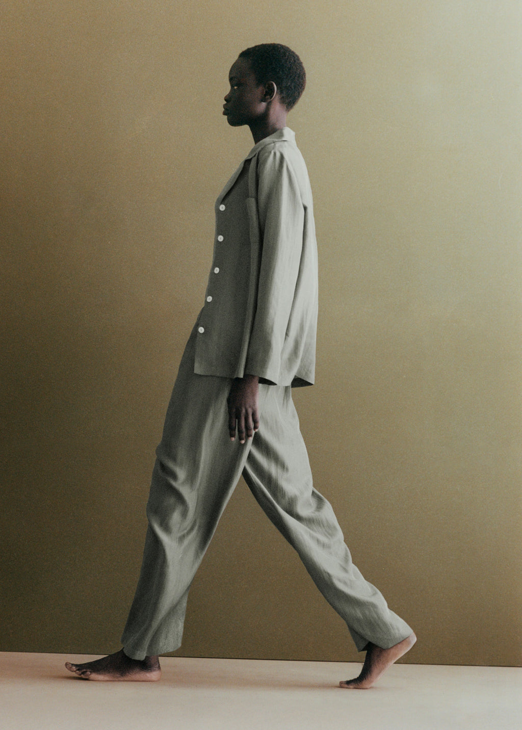 Long Silk Trousers