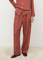 Long Silk Trousers