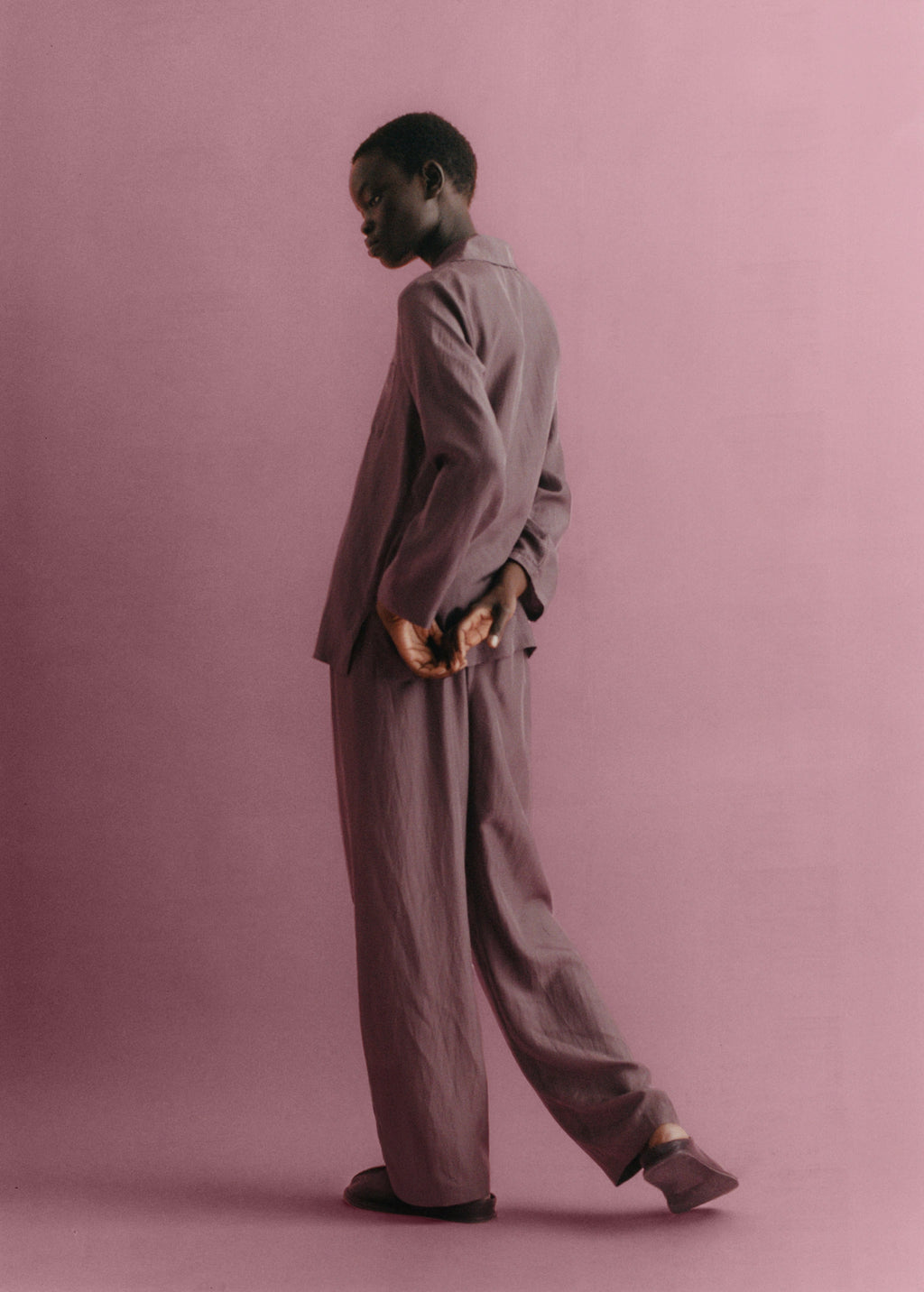 Long Silk Trousers