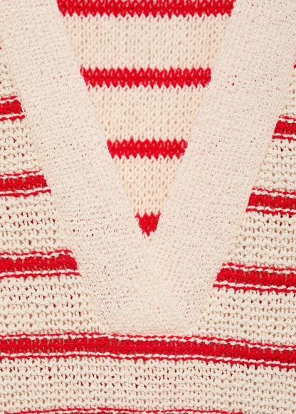 Long Striped Knitted Dress