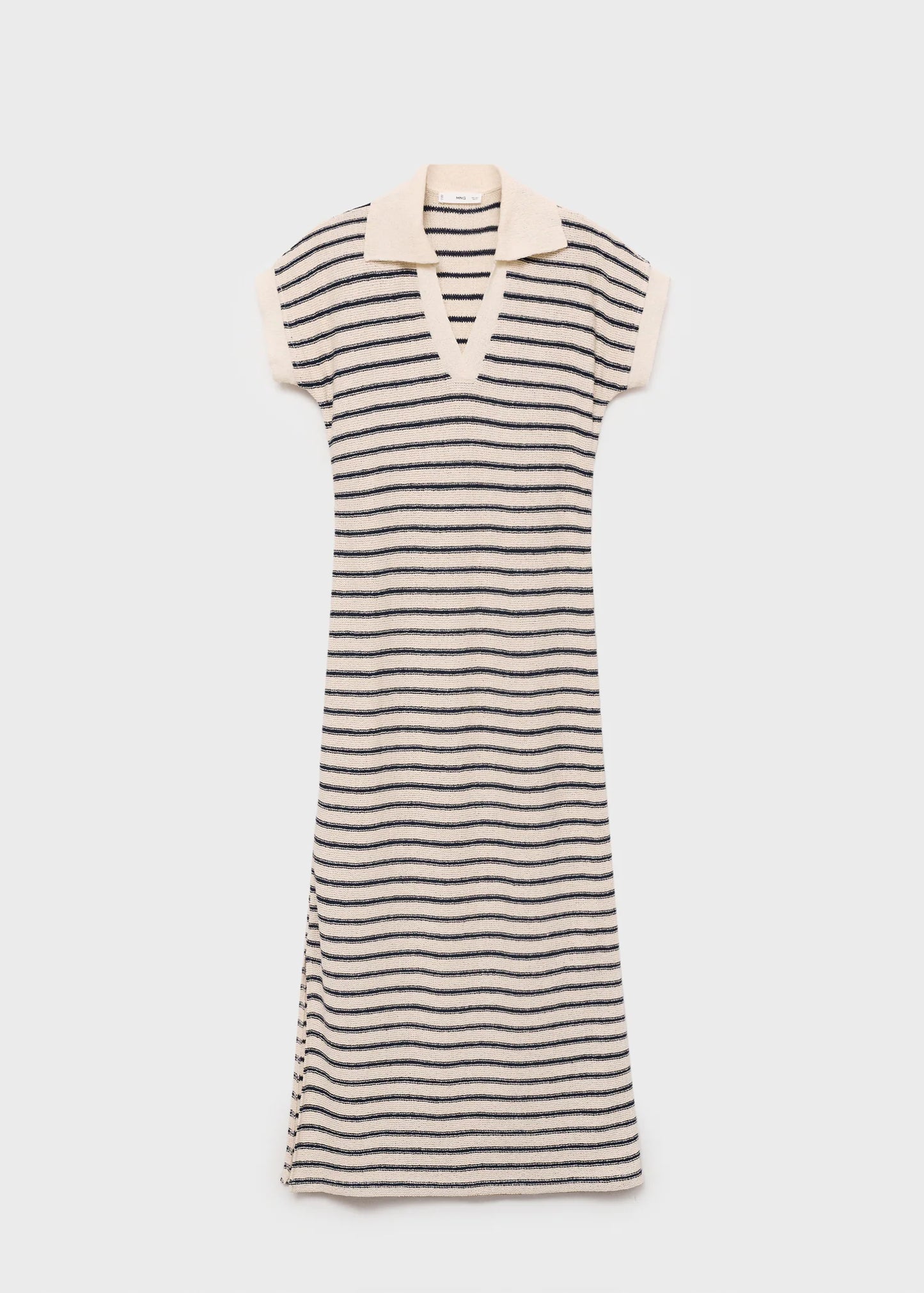 Long Striped Knitted Dress