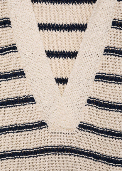 Long Striped Knitted Dress