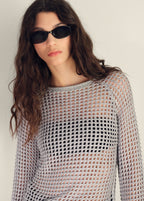 Long Sleeved Crochet Sweater