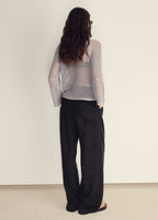 Long Sleeved Crochet Sweater