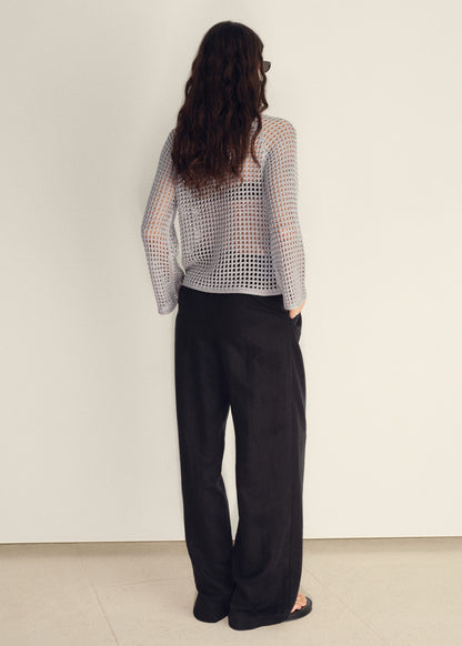 Long Sleeved Crochet Sweater