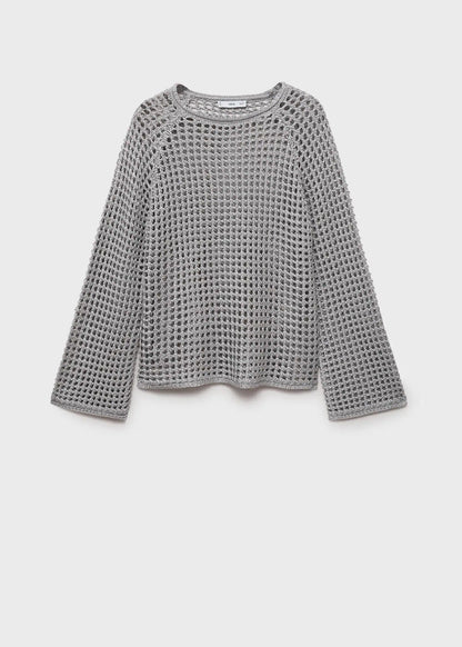 Long Sleeved Crochet Sweater