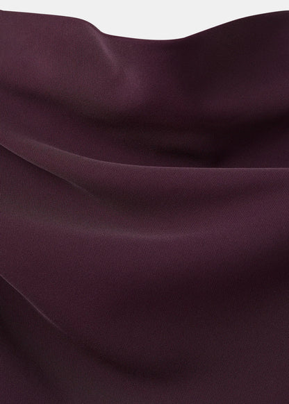 Long Sleeved Dress With Draped Neck