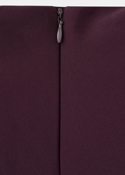 Long Sleeved Dress With Draped Neck