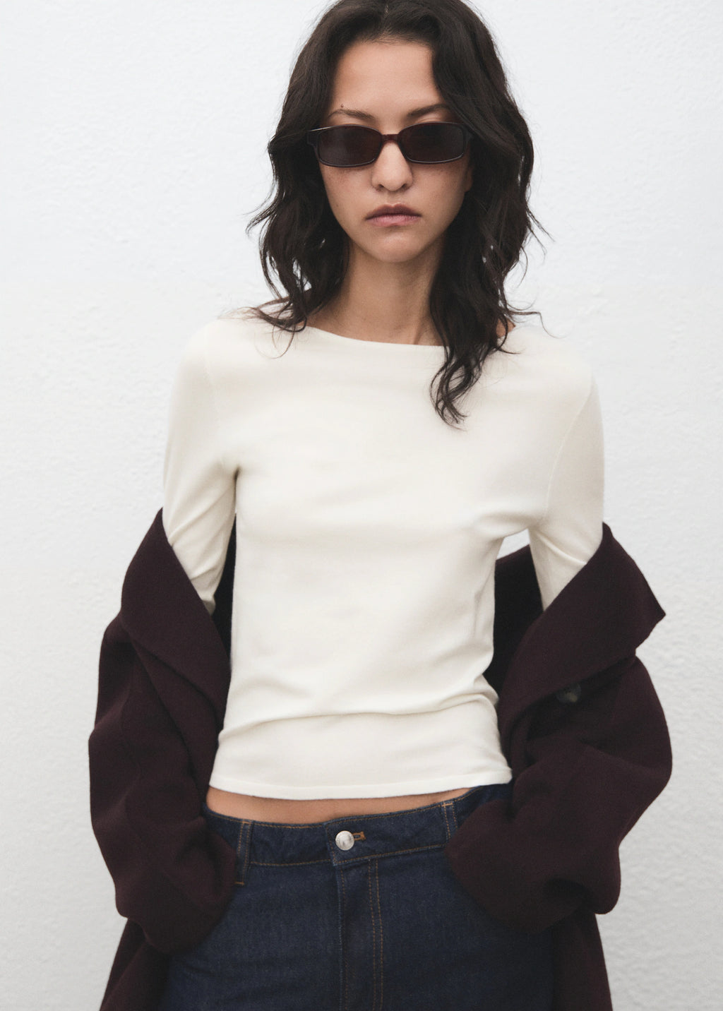 Long Sleeved Fine Knit Sweater