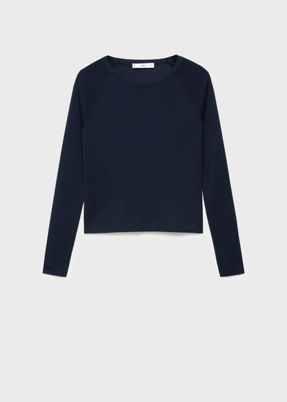 Long Sleeved Fine Knit Sweater