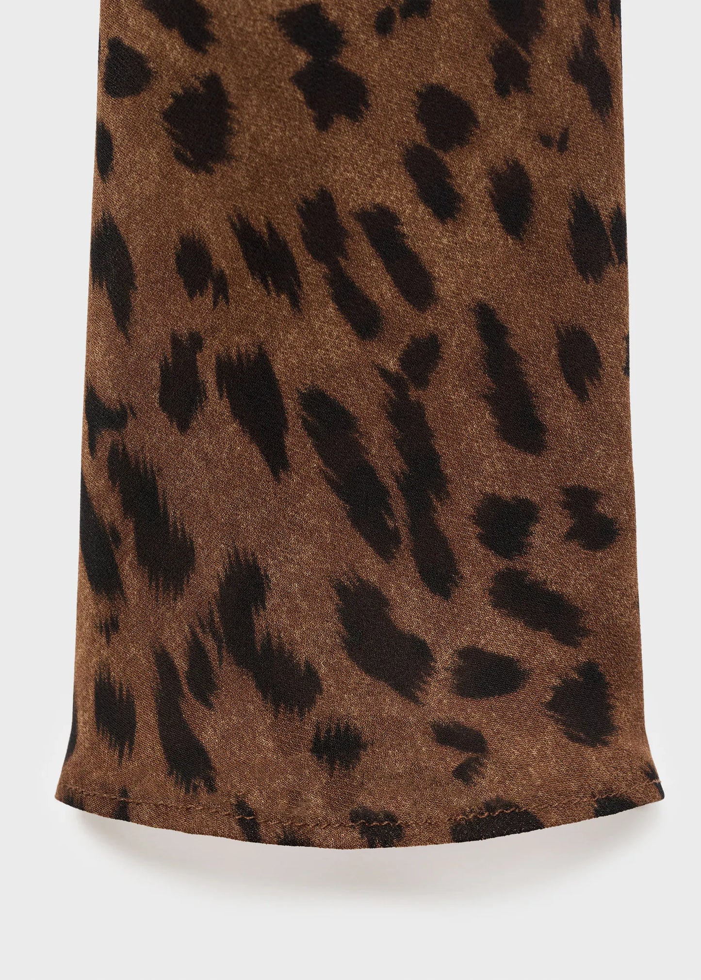 Long Sleeved Leopard Print Dress