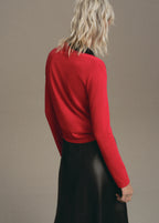 Long Sleeved Polo Neck Sweater
