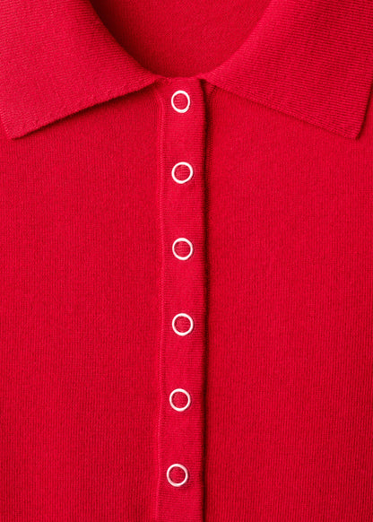 Long Sleeved Polo Neck Sweater