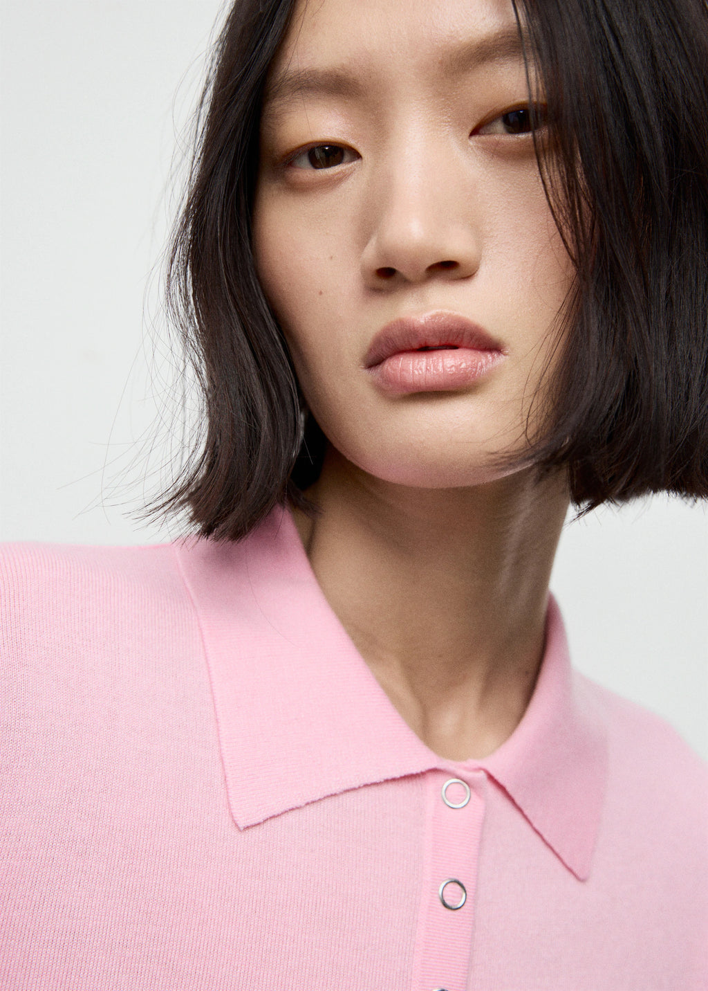 Long Sleeved Polo Neck Sweater