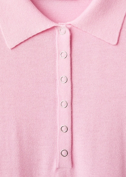 Long Sleeved Polo Neck Sweater