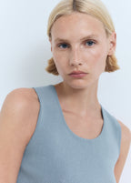 Low Cut Knitted Crop Top