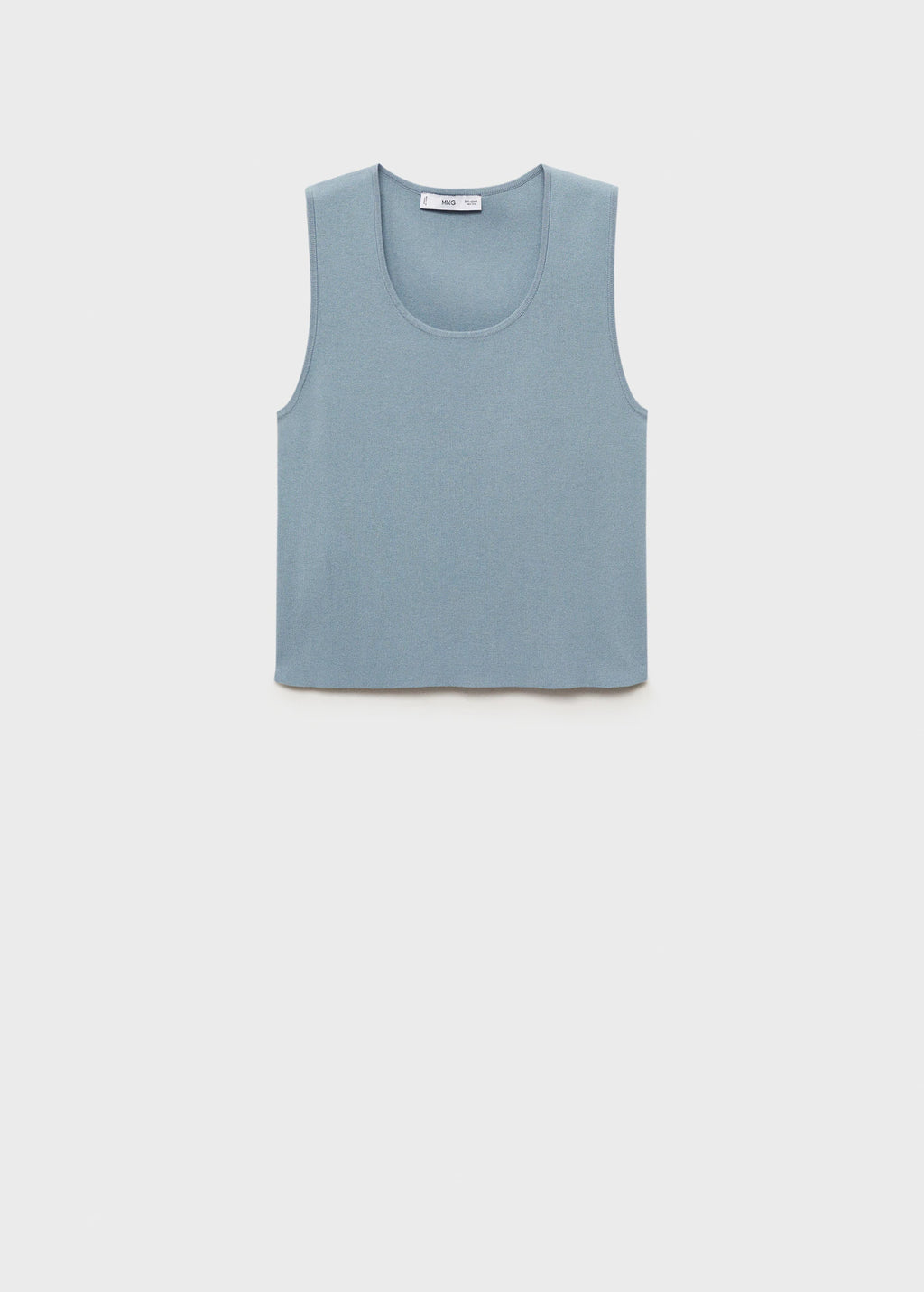 Low Cut Knitted Crop Top