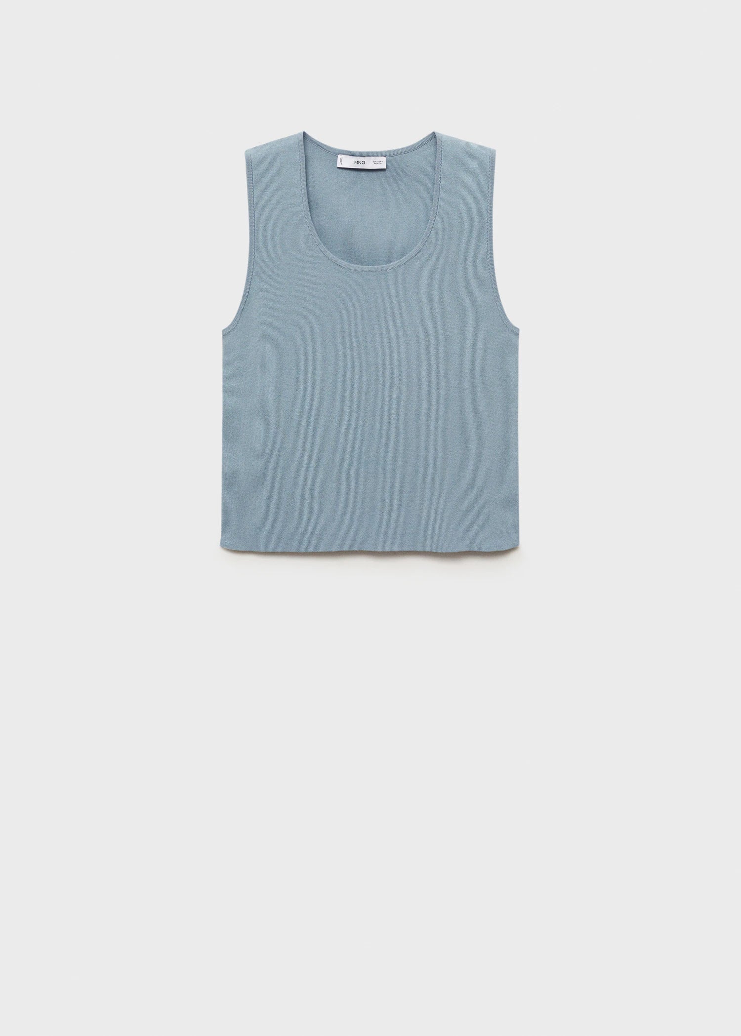 Low Cut Knitted Crop Top