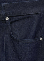 Low Rise Straight Leg Jeans With Buttons