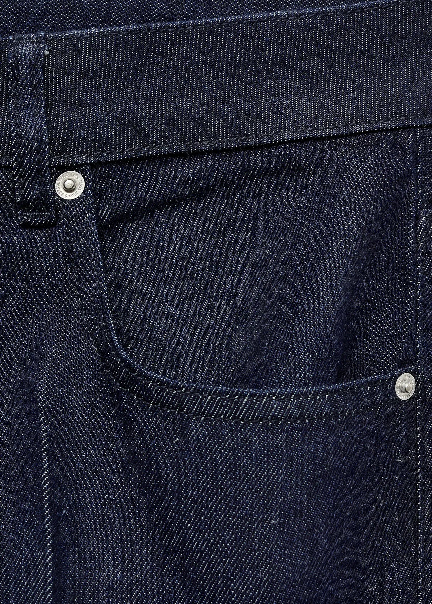 Low Rise Straight Leg Jeans With Buttons