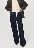 Low Rise Wide Leg Jeans