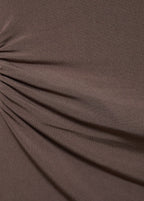 Lurex Knitted Top With Crossed Back