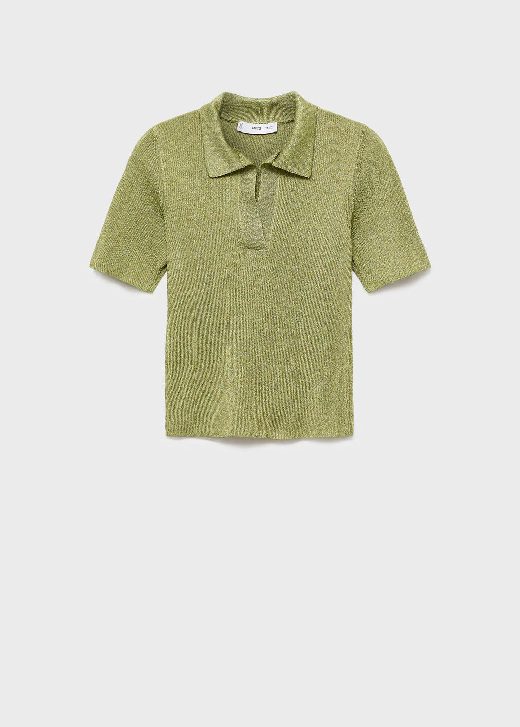 Lurex Polo Neck Sweater