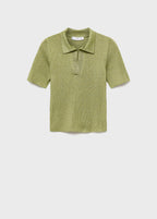 Lurex Polo Neck Sweater