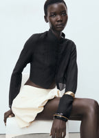 Lyocell Blouse With Toggles