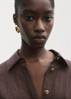 Lyocell Shirt With Adjustable Waist