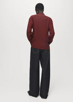 Lyocell Shirt With Hidden Buttons